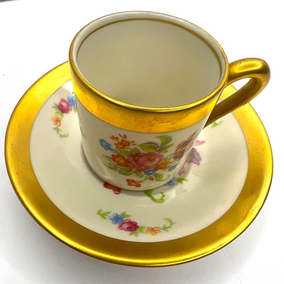 Concorde Fine China Cup and Saucer Floral Gold Trim - Picture 5 of 7